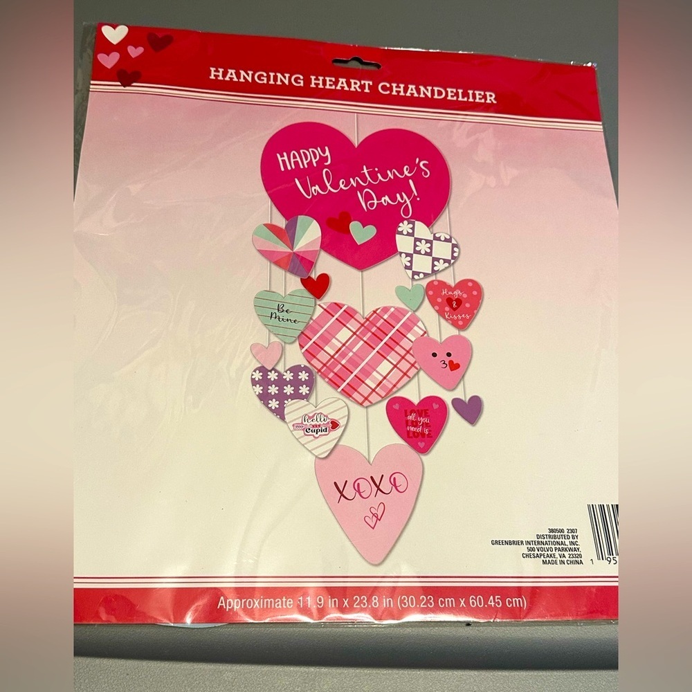 Michael’s Craft Store Valentine's Day Hanging Heart Chandelier